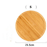 Round Bamboo Serving Storage Tray