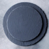 Western Round Natural Slate Plate Diameter Solid Stone Tray