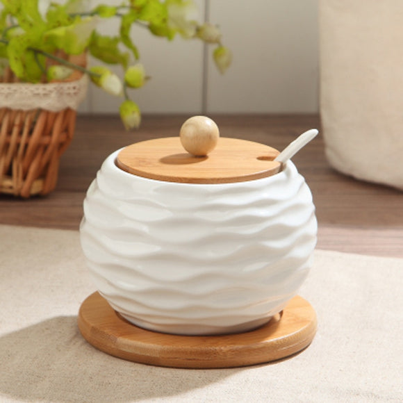 Creative Sugar Bowl Ceramic Cruet Spice Jar