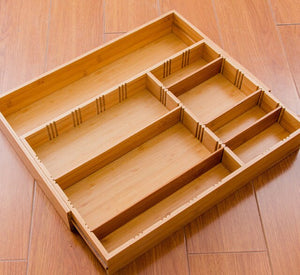 Bamboo Adjustable Storage Box