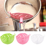 1PC Durable Clean Leaf Shape Rice Wash Sieve