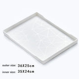 Rectangular Plastic Serving Tray