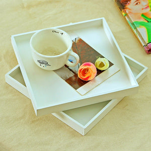 White Wood Tray