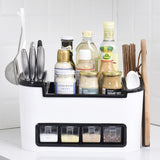 Home Knife/Fork Spice Storage Rack Plastic Kitchen Organizer