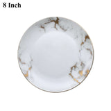 Nordic Style Marble Dinner Plate