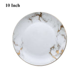 Nordic Style Marble Dinner Plate