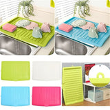Plastic Dish Drainer Tray Large Rack Organizer