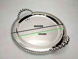 24/30cm/35cm Wedding Decoration Steel Trays