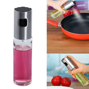 100ML Stainless Steel Glass Oil Bottle