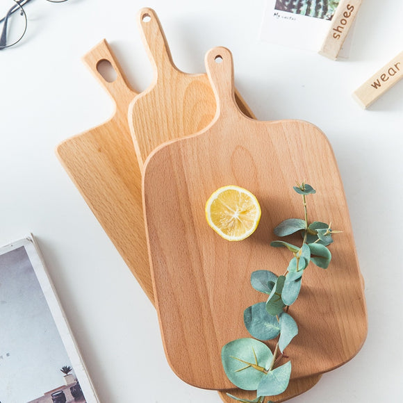 1Pcs Japanese Wooden Bread Pizza Tray