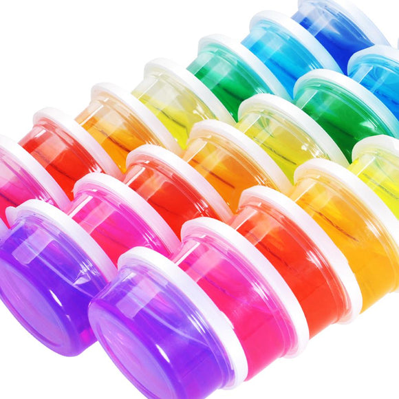 15PCS Environmentally Friendly Clear Transparent Clay Containers