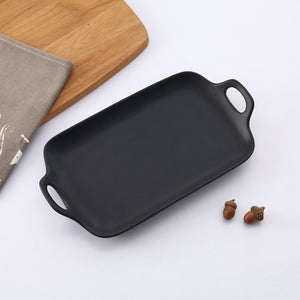 Japanese Style Simple Double Ear Storage Tray