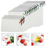 18pcs Reusable Vegetable Fruit Mesh Storage Bag