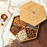 Natural Bamboo Dried Fruit Plate