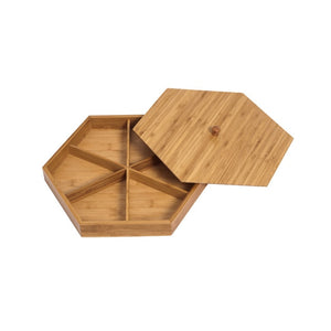 Natural Bamboo Dried Fruit Plate