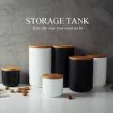 260ML 800ML 1000ML Nordic Style Sealed Ceramic Storage Jar