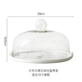 Glass Transparent Cover Fruit Plate