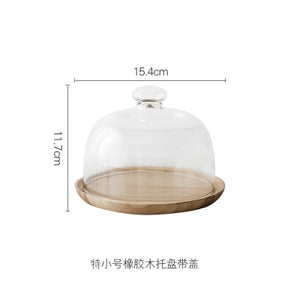 1pcs/Glass Transparent Cover Cake Plate has been imported to Shopify store.