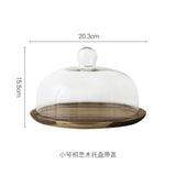 1pcs/Glass Transparent Cover Cake Plate has been imported to Shopify store.