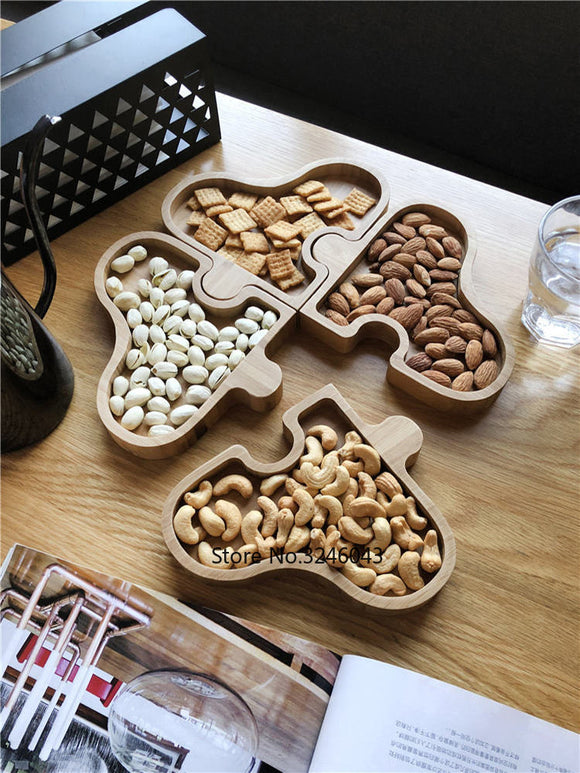 Creative Puzzle Dried Fruit Plate Storage Tray