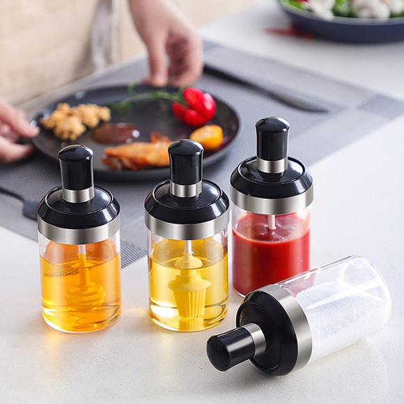 Glass Integrated Spice Bottles Jars