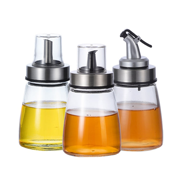 3pcs/set Glass Liquid Oil Bottles Jars