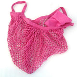 Stylish Cotton Woven Mesh Storage Bag B