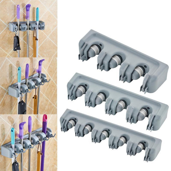 Kitchen Organizer Mop Holder 5/4/3 Position