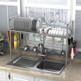 Stainless Steel Dishes Rack Stready Sink Drain Rack Kitchen Oragnizer