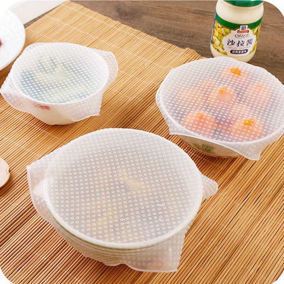 1 PC Reusable Silicone Bowl Cover Food Wrap Seal Vacuum