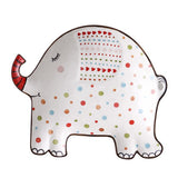 Creative Cartoon Animal Ceramic Plate 1Pc