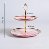 European Ceramic Two/Three Layers Fruit Snack Tray