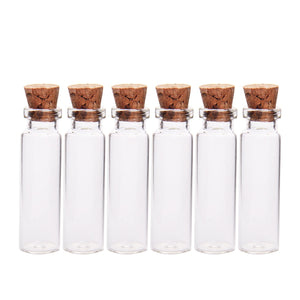 6Pcs/Set12*40MM 3ML Mini Glass Storage Bottles