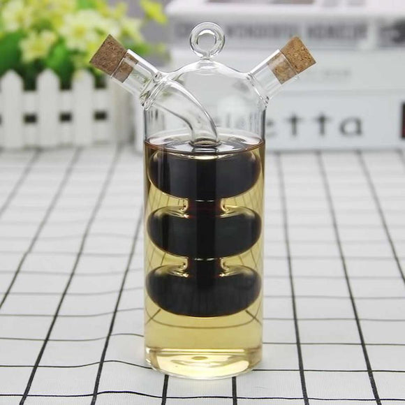 Innovative Dual Glass Oil Storage Bottle