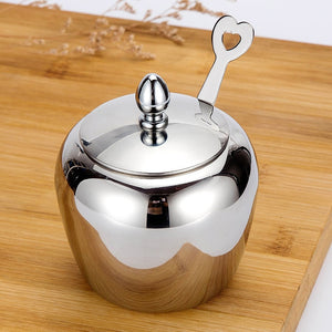 Stainless Steel Sugar Bowl Seasoning Jar