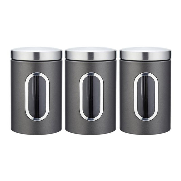 3Pcs Stainless Steel Food Storage Durable Jar
