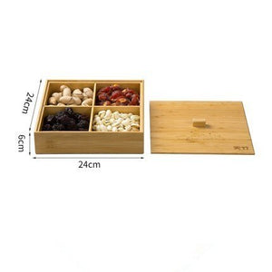 Chinese Snack Candy Storage Tray Creative Wood