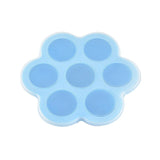 7 Slot Silicone Reusable Ice Cube Tray Mold Dessert Molds Storage Box Container