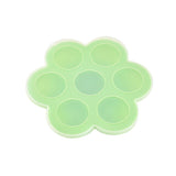 7 Slot Silicone Reusable Ice Cube Tray Mold Dessert Molds Storage Box Container