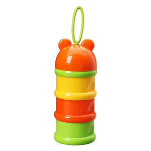 3 Layers Cute Infant Baby Milk Powder Dispenser Container Storage