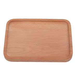 Household Kitchen Accessories Rectangular Wooden Tray
