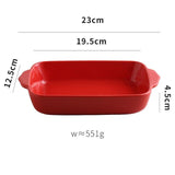 Nordic Rectangular Colorful Ceramic