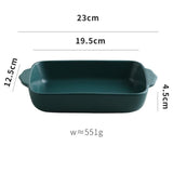 Nordic Rectangular Colorful Ceramic