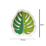 1PC Home Fashion Flamingo Cactus Ceramic Storage Tray