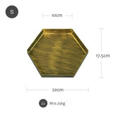 Vintage Gold Hexagon Storage Tray