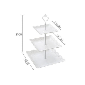 3-Tier Plastic Cake Stand