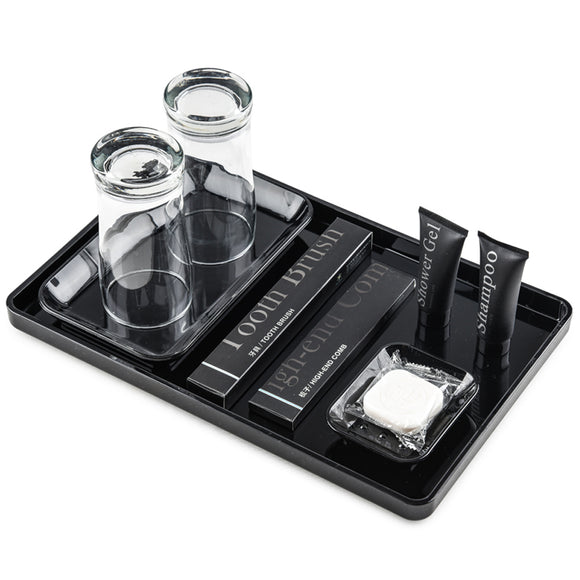 Small Size Rectangle Durable Recycled Acrylic Collection Serving Trays