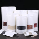 50pcs! White Kraft Paper Bag